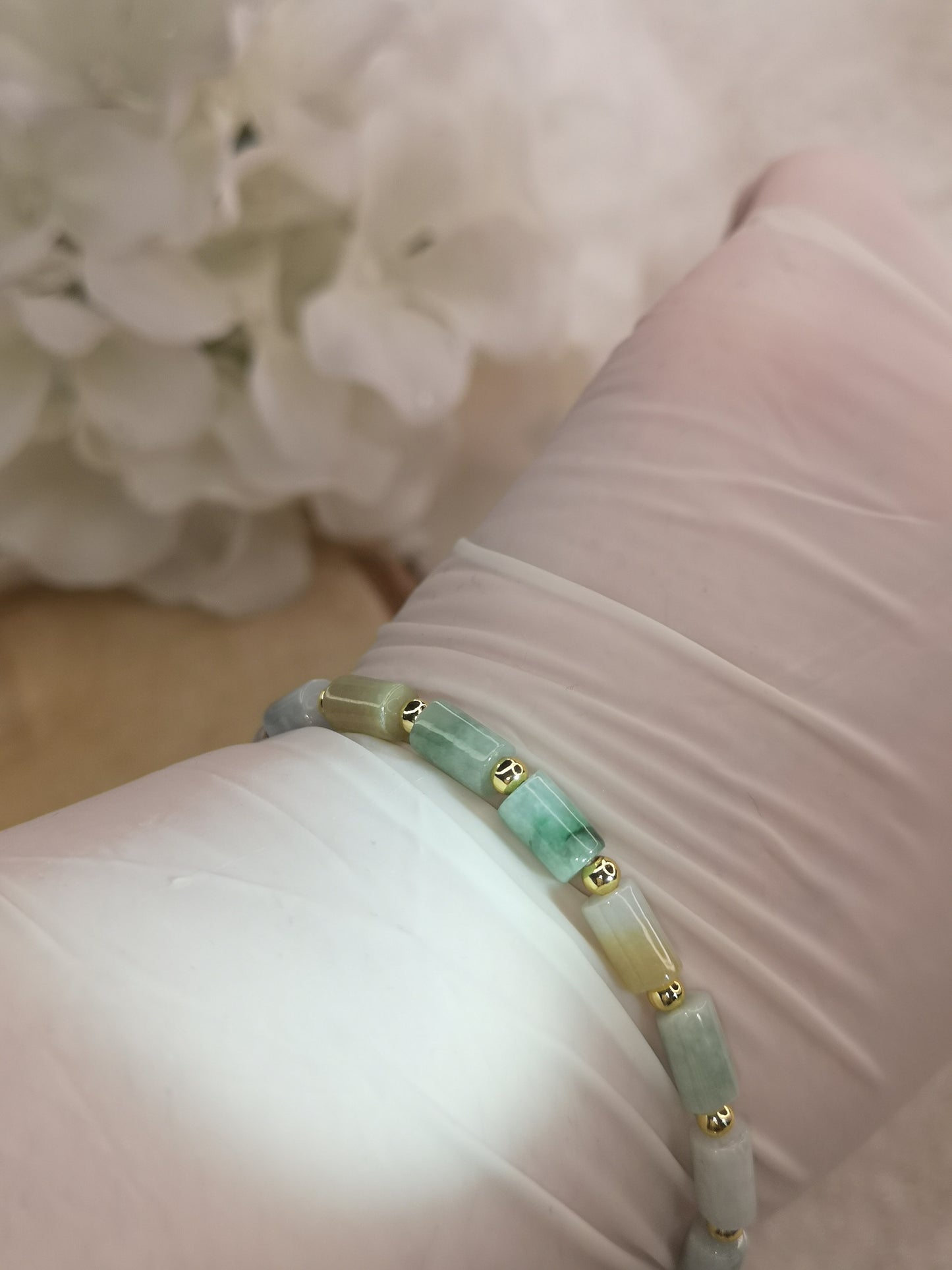 Jadeite Jade Edelstein Armband DIY
