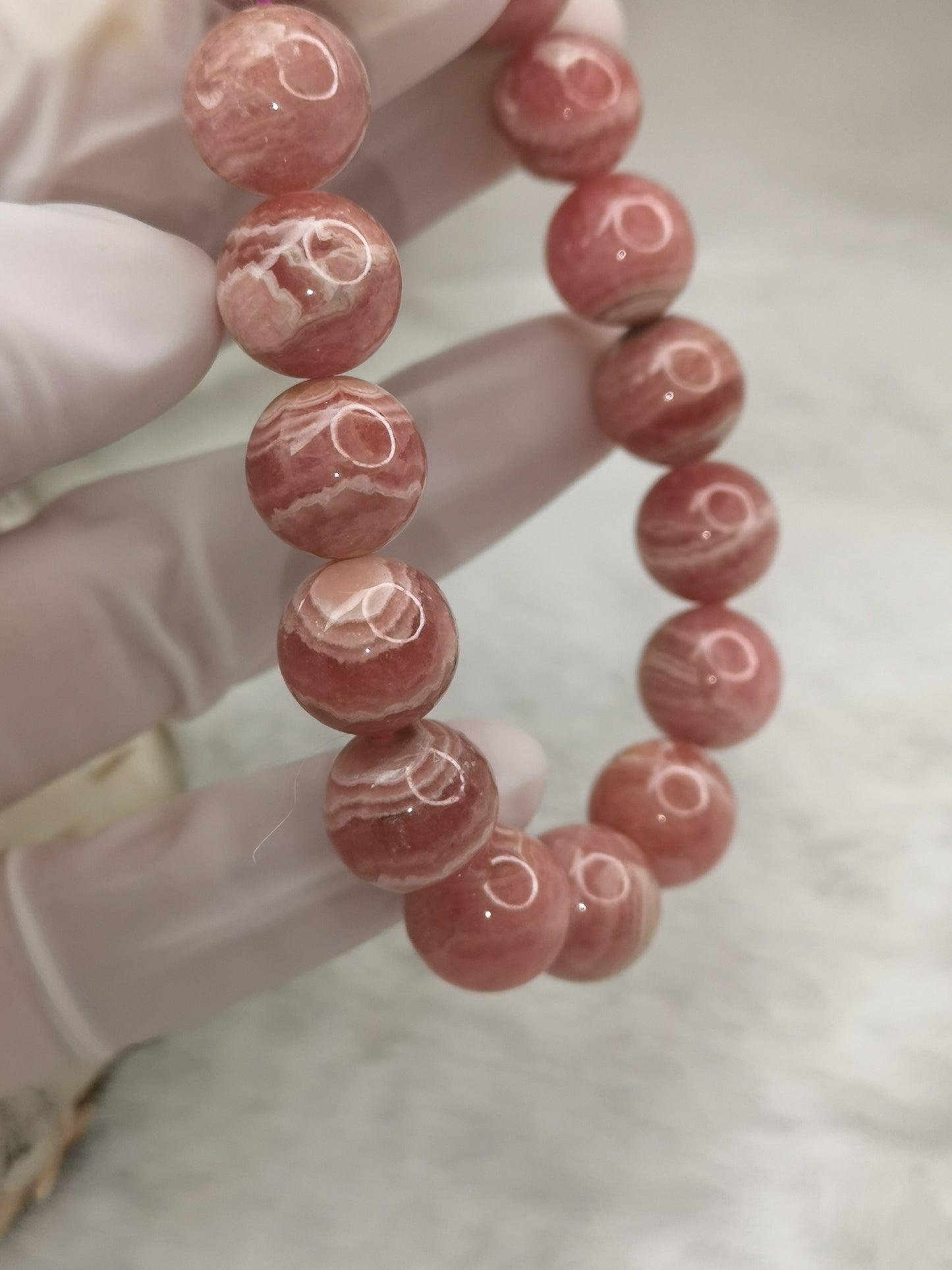 Rhodochrosit Edelstein Armband