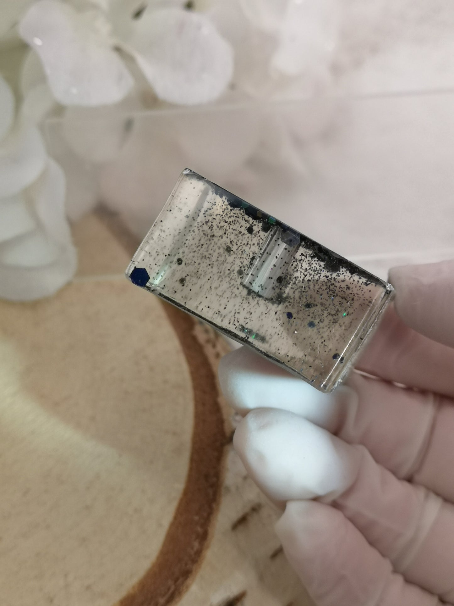 Ring Halter aus Kunstharz Unikat Resinart Handmade #dayza