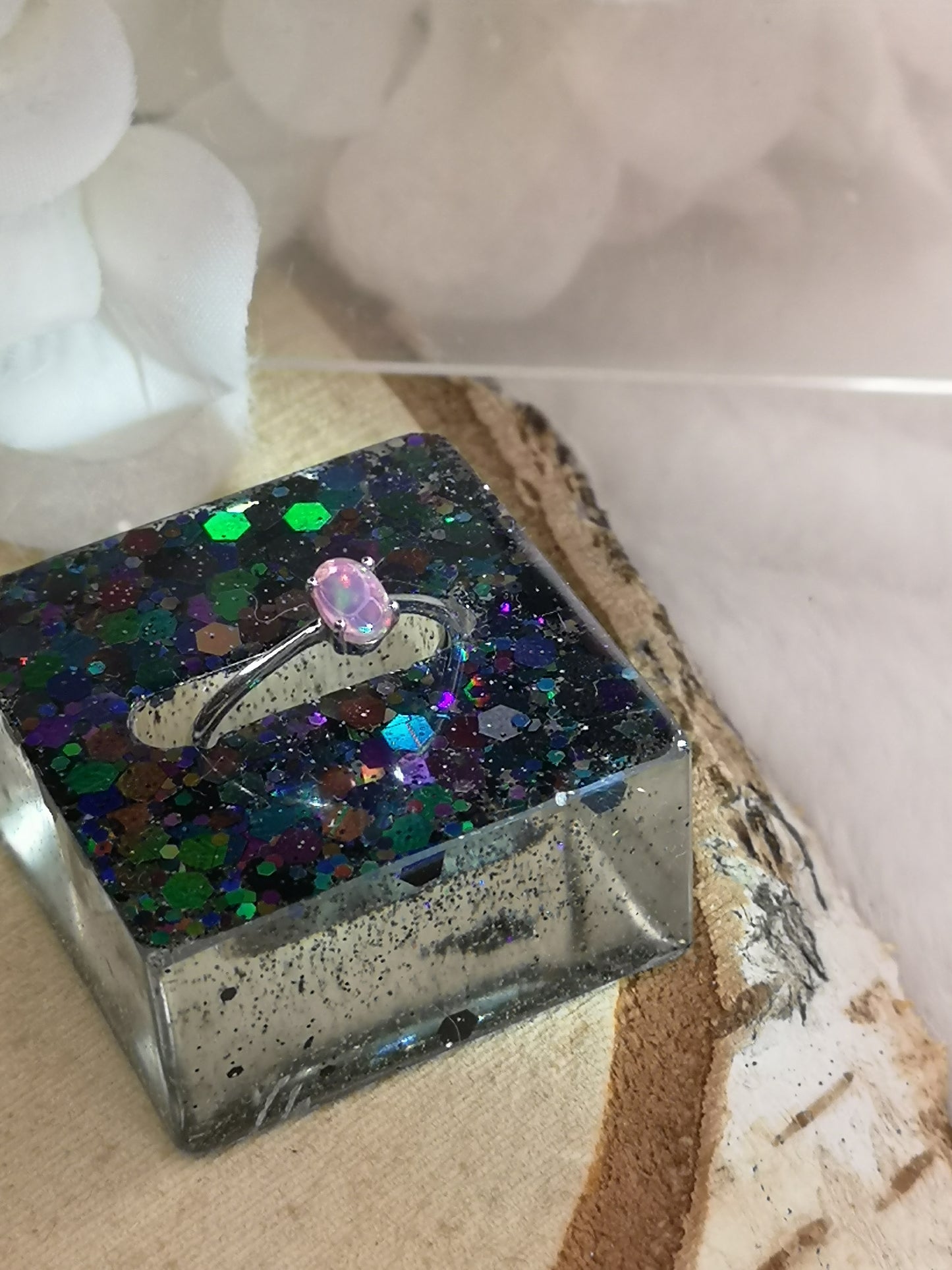 Ring Halter aus Kunstharz Unikat Resinart Handmade #dayza