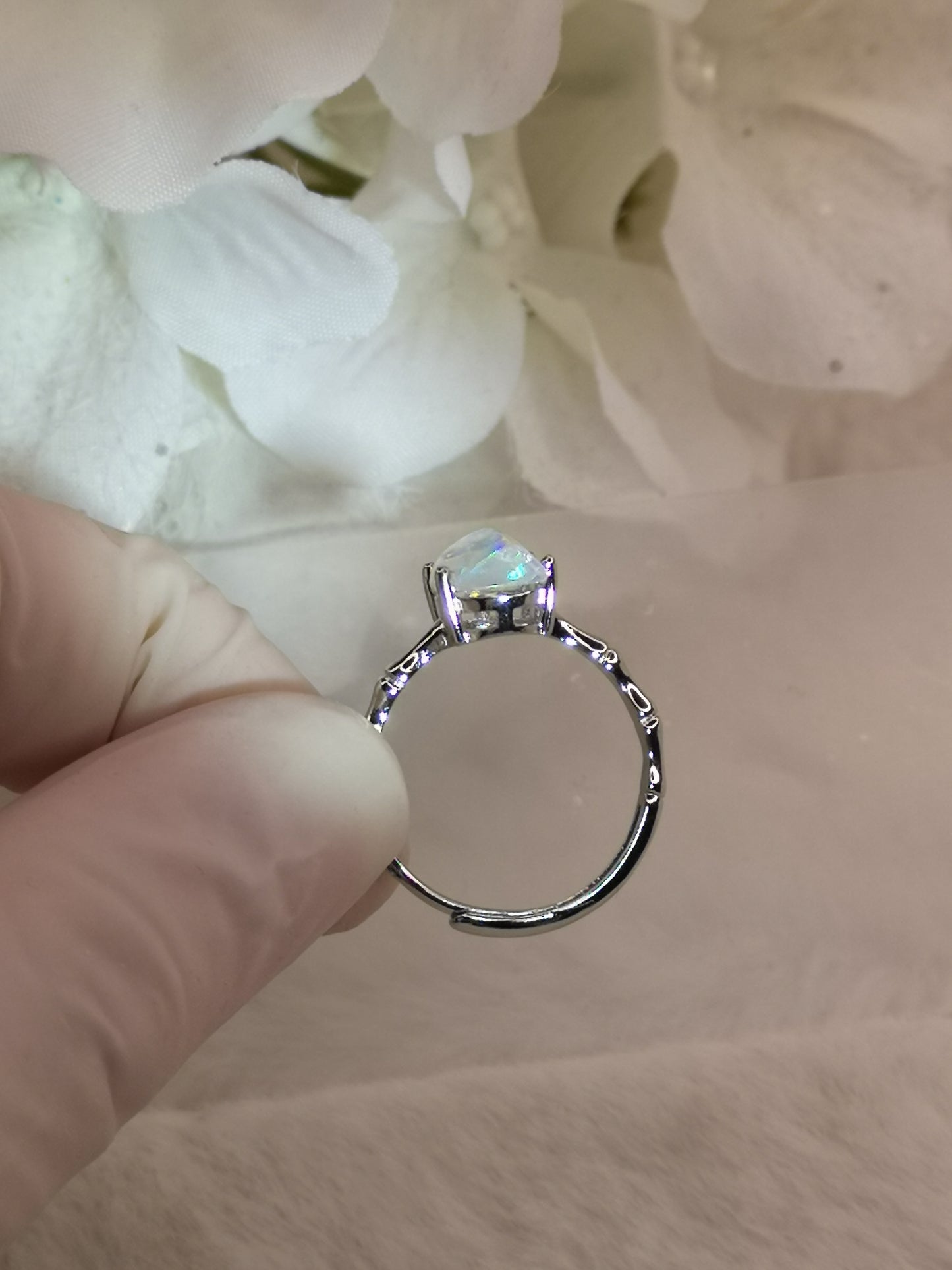 Opal Kupfer Ring verstellbar Edelstein Schmuck #dayza