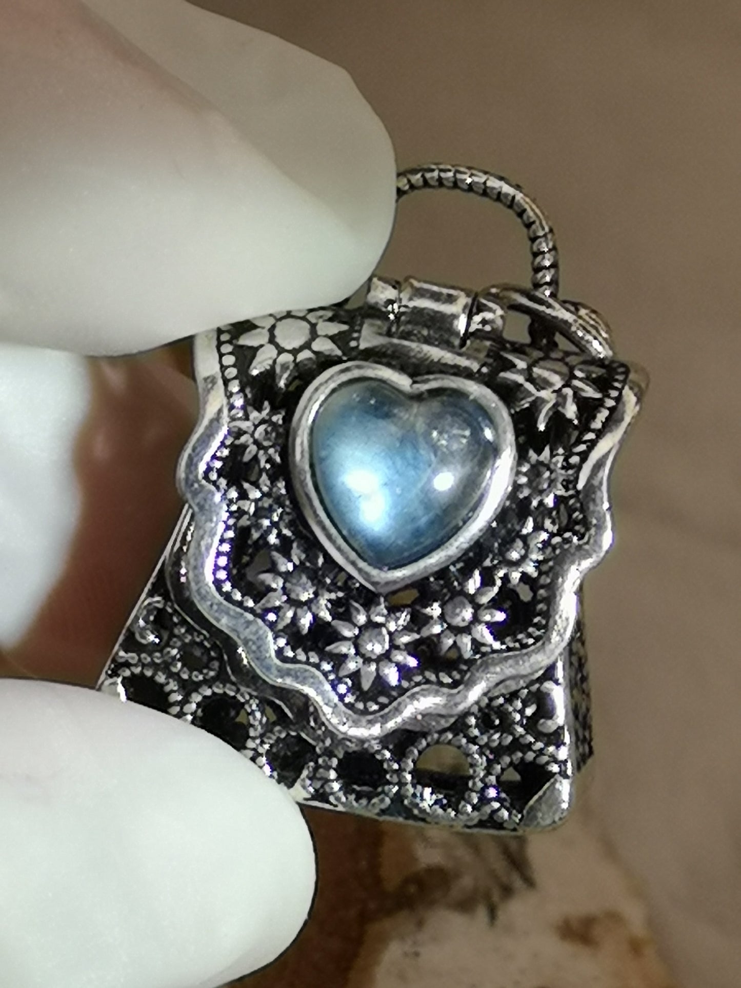 Labradorite Edelstein Kupfer Taschen Design Ketten Anhänger