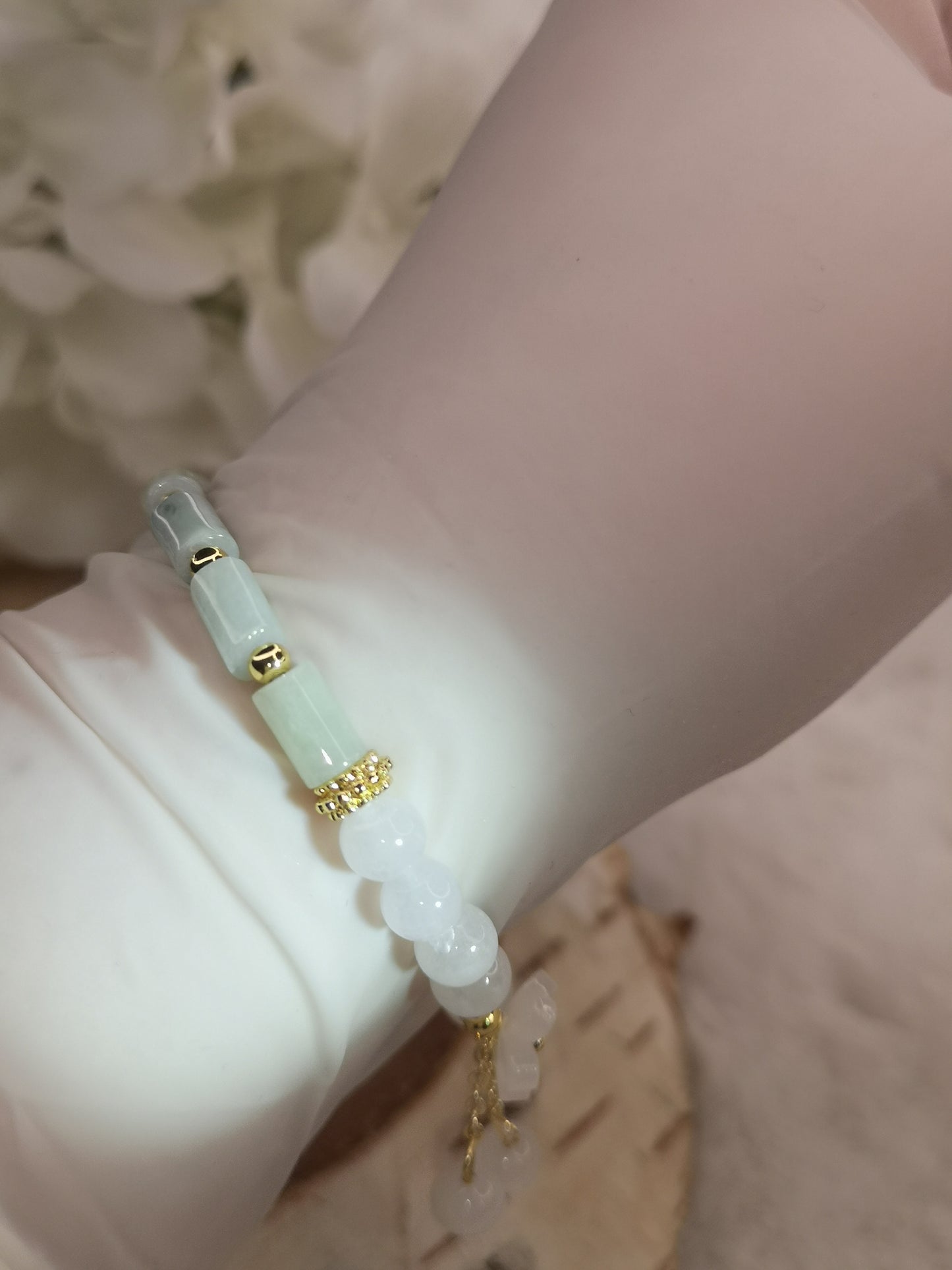 Jadeite Jade Edelstein Armband DIY