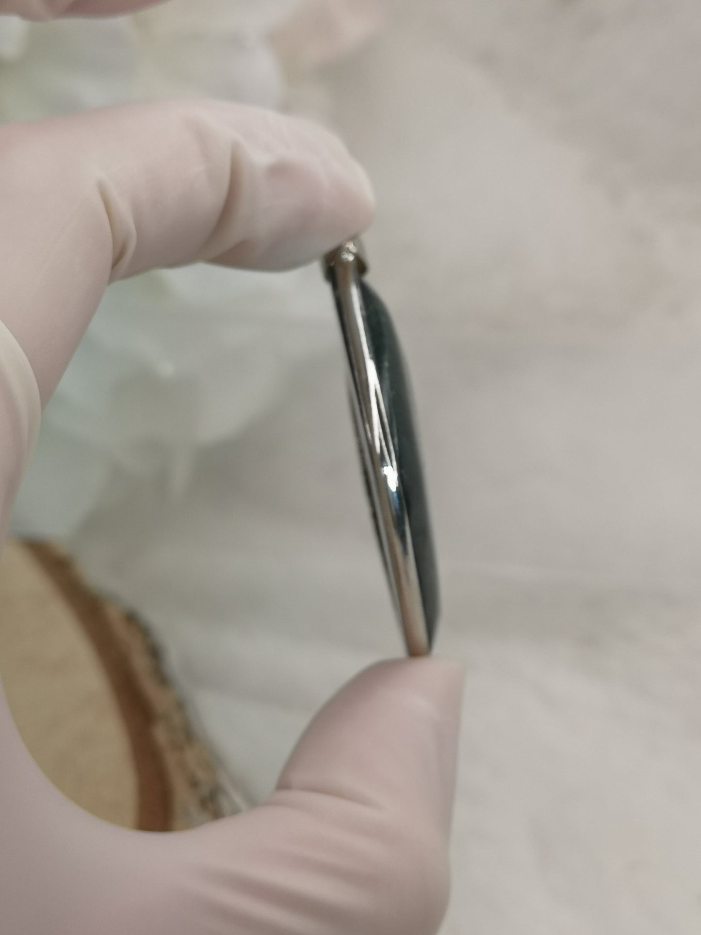 Labradorite Edelstein Tropfen, Kupfer Ketten Anhänger