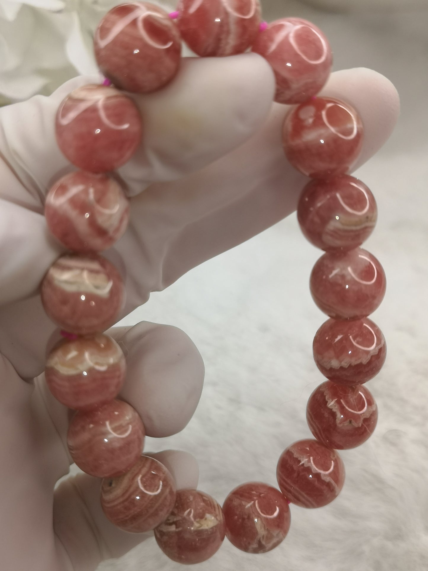 Rhodochrosit Edelstein Armband