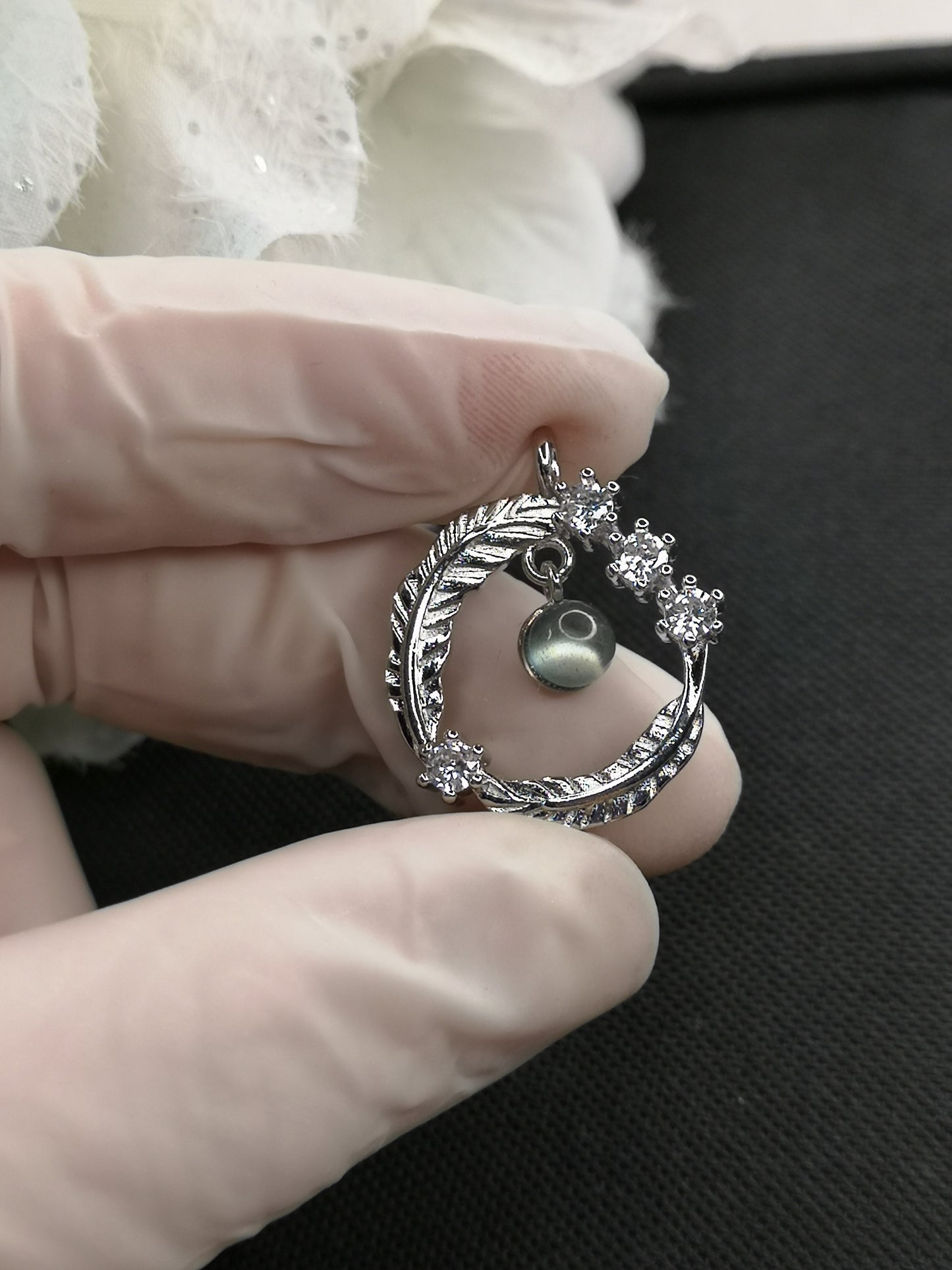 Labradorite Kupfer Ketten Anhänger