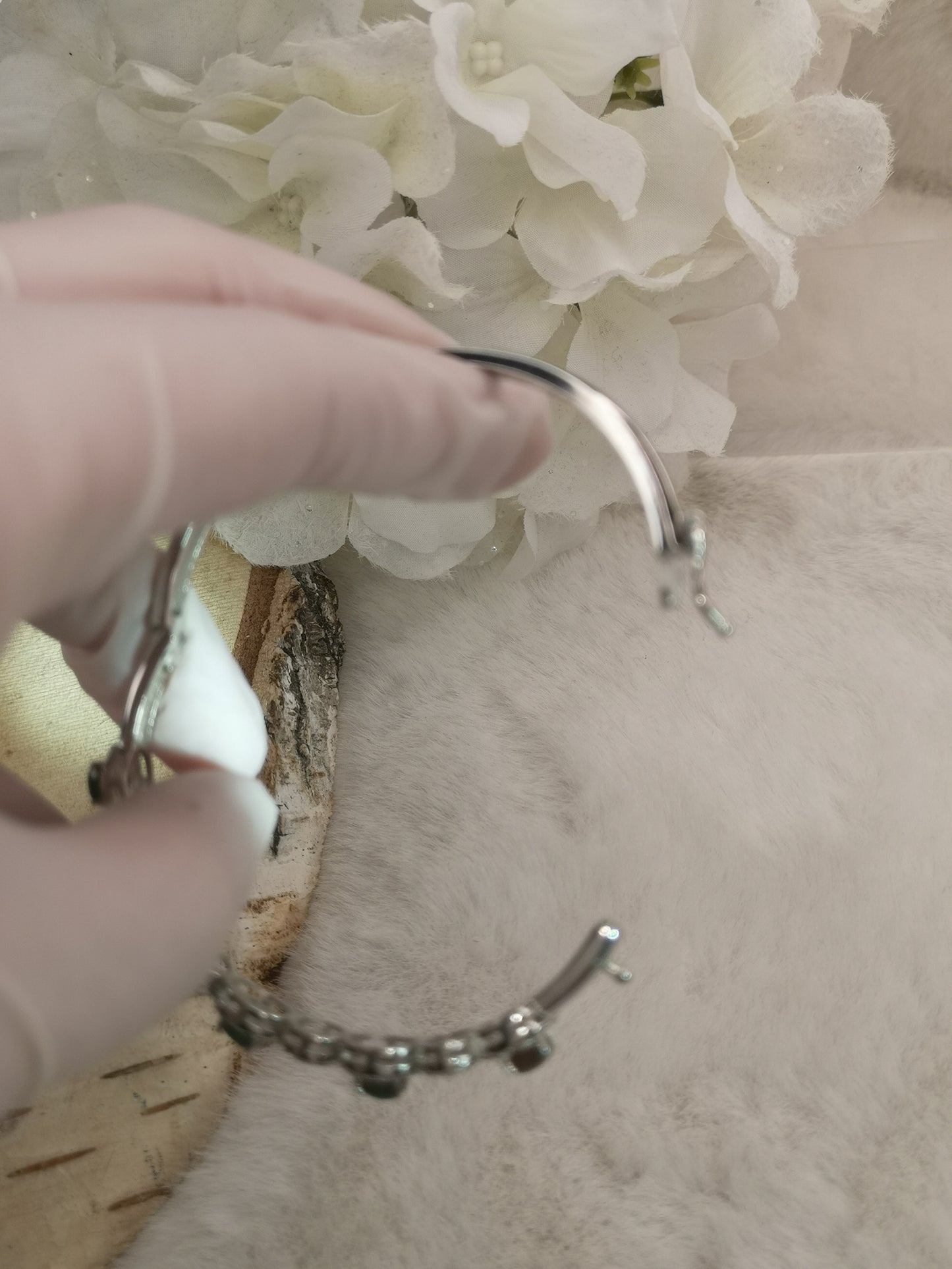 Opal Edelstein, Kupfer Armband