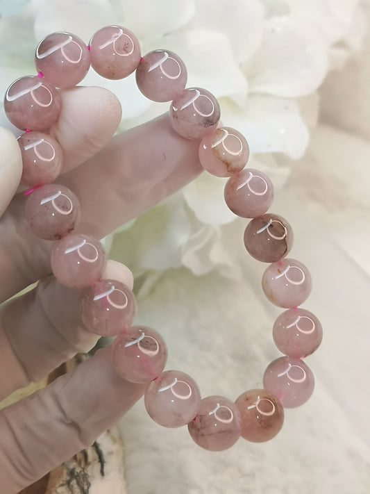 Rosenquarz Edelstein Armband