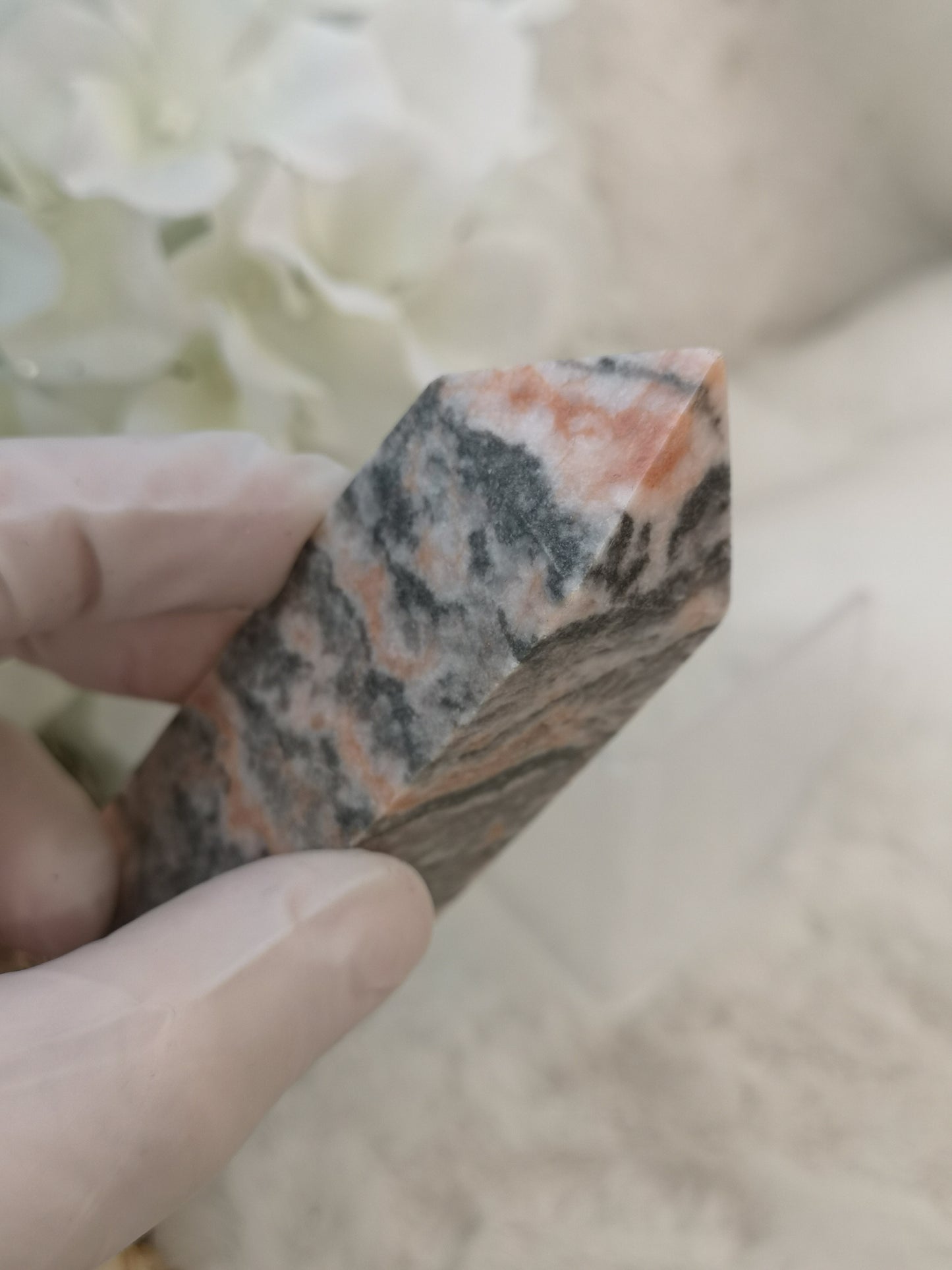 Zebra Jasper Edelstein Turm