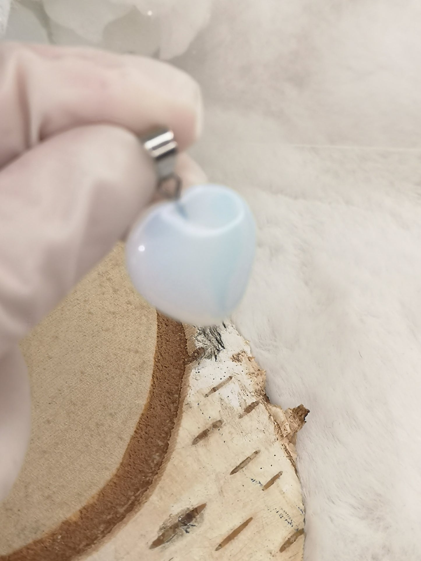 Opalite Herz Ketten Anhänger