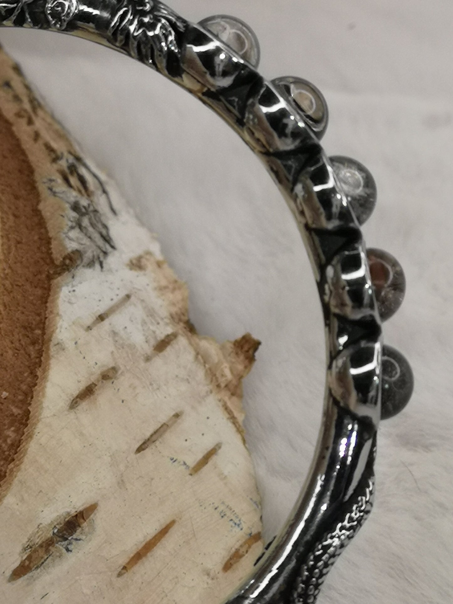 Gartenquartz Edelsteine, Kupfer Drachendesign Armband