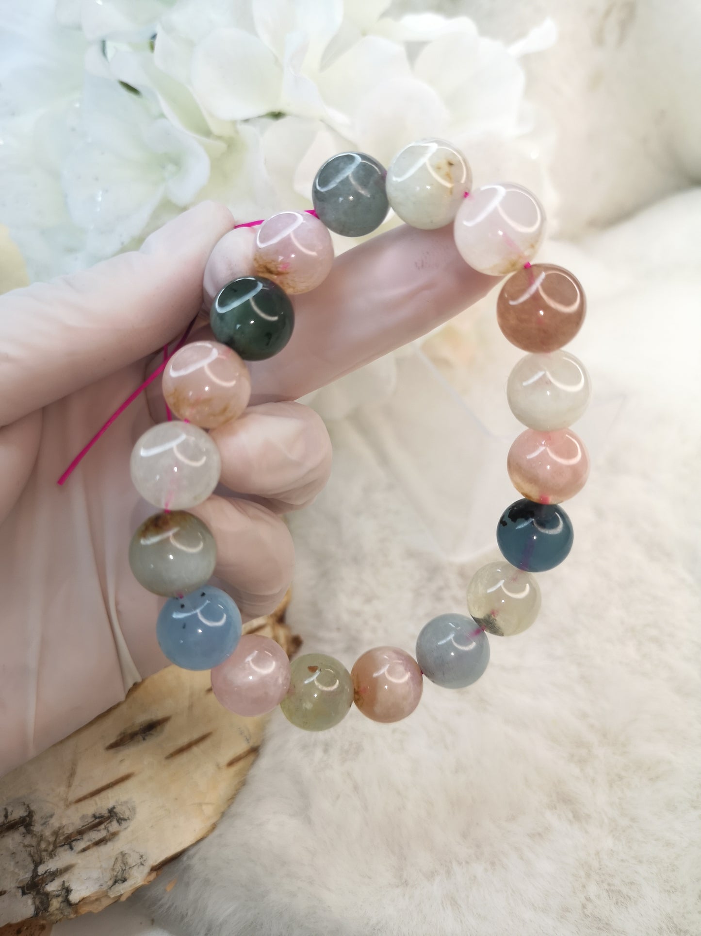 Morganit Edelstein Armband