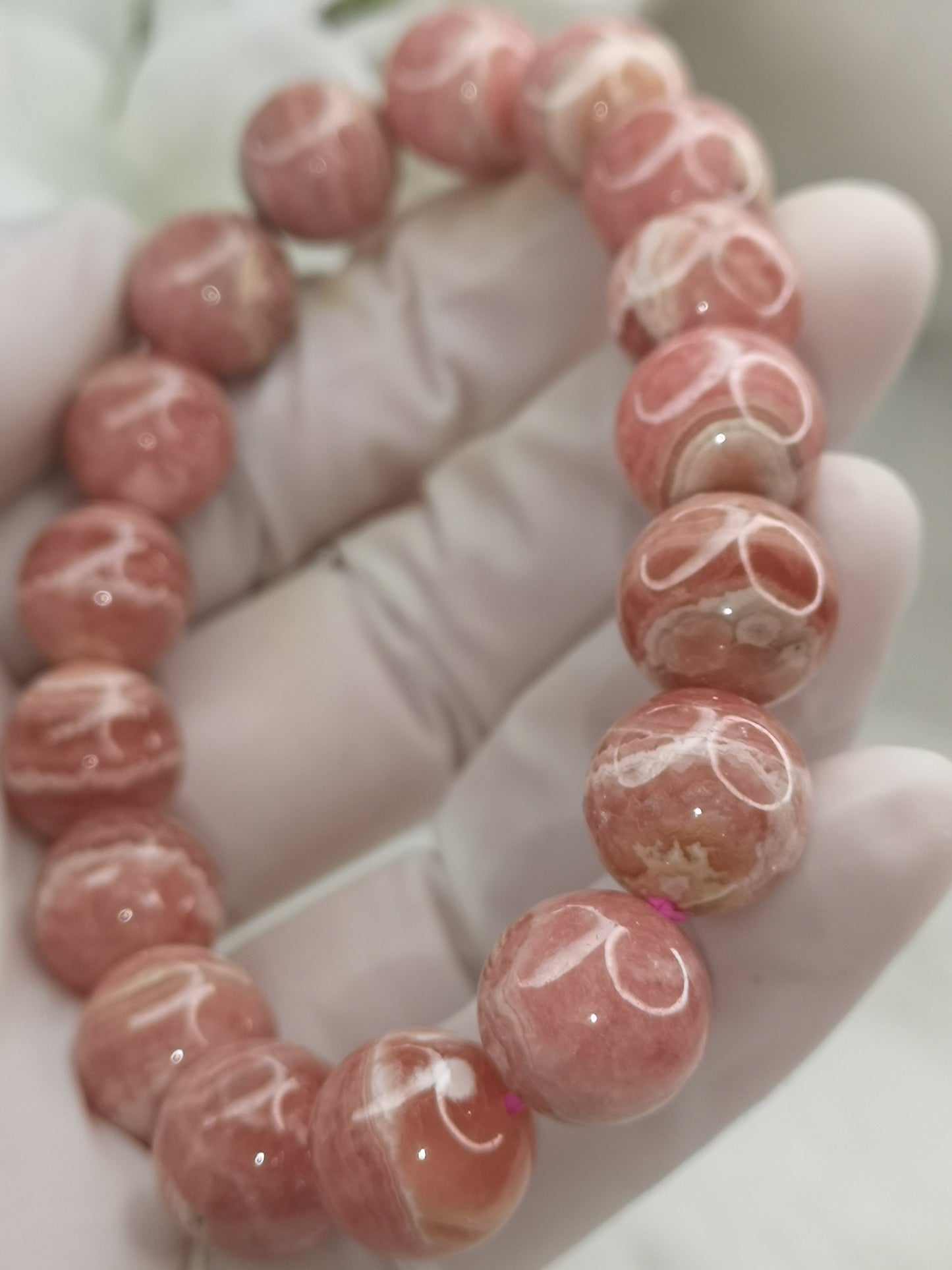 Rhodochrosit Edelstein Armband