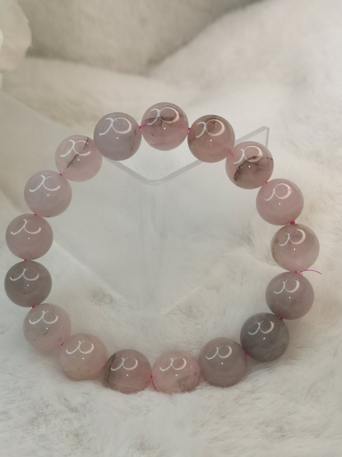 Rosenquarz Edelstein Armband
