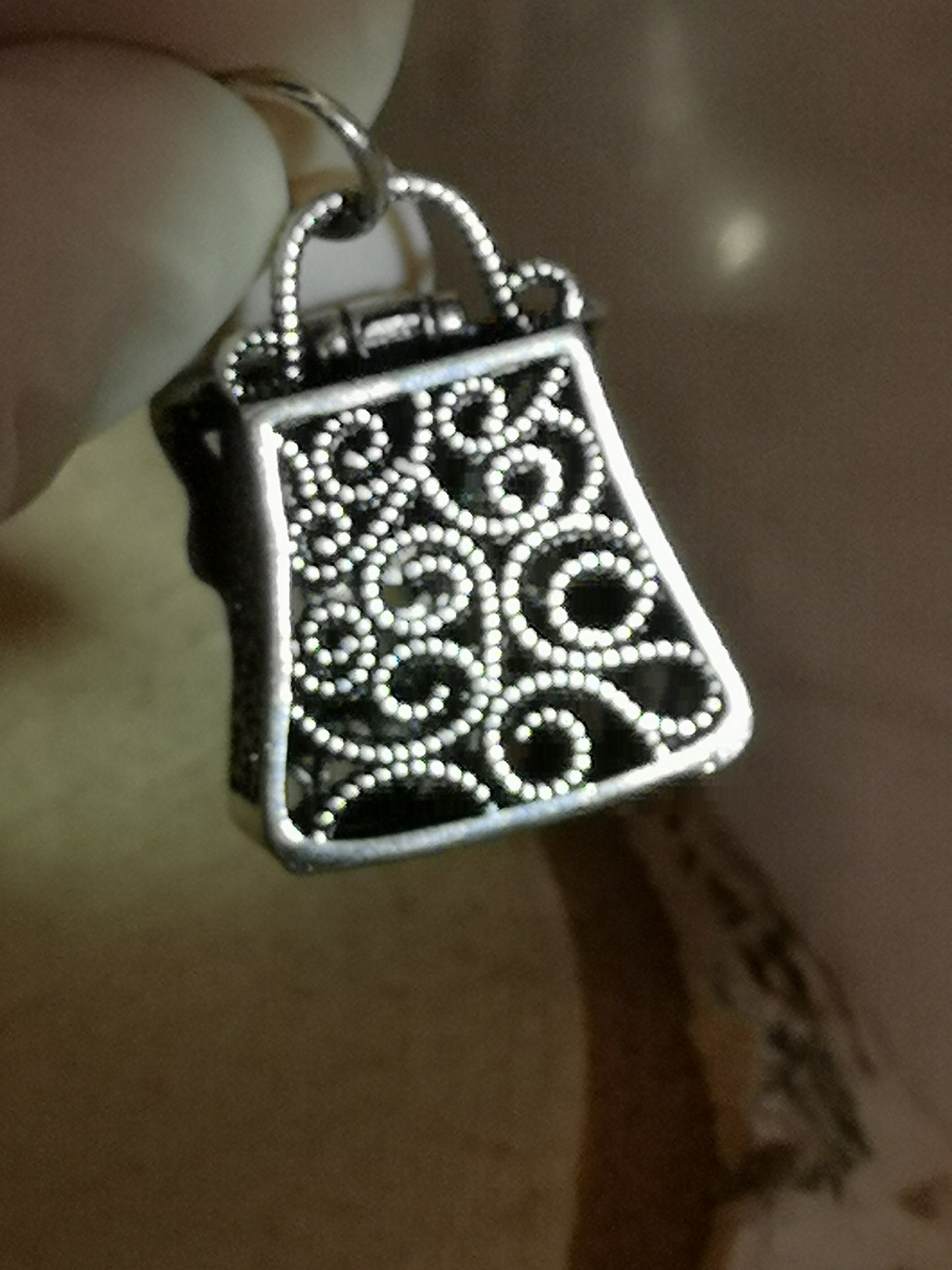 Lapislazuli Edelstein, Kupfer Ketten Anhänger, Taschen Design