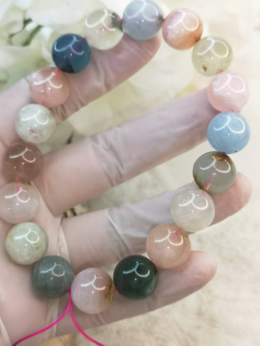 Morganit Edelstein Armband