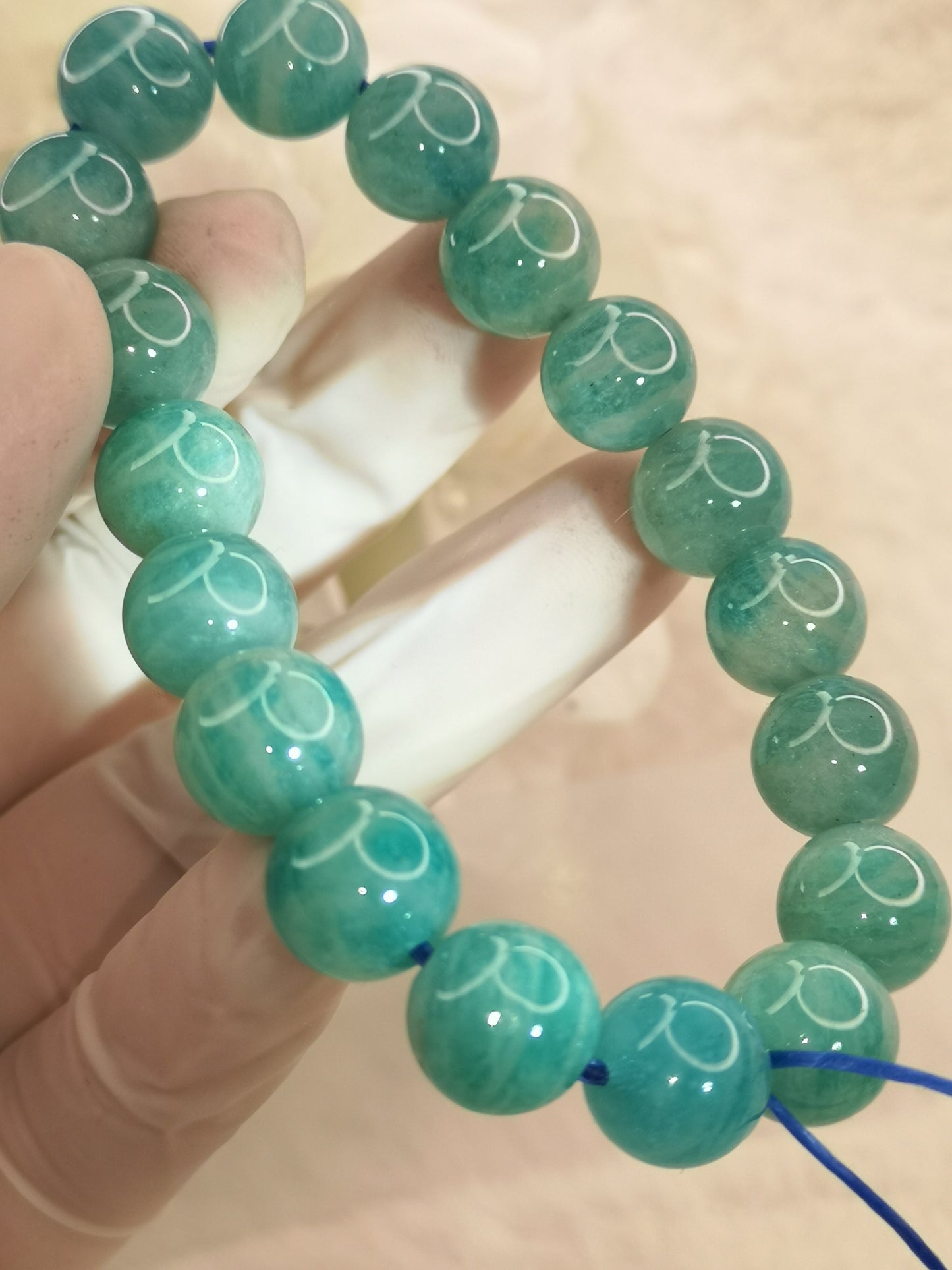 Amazonite Edelstein Armband dehnbar