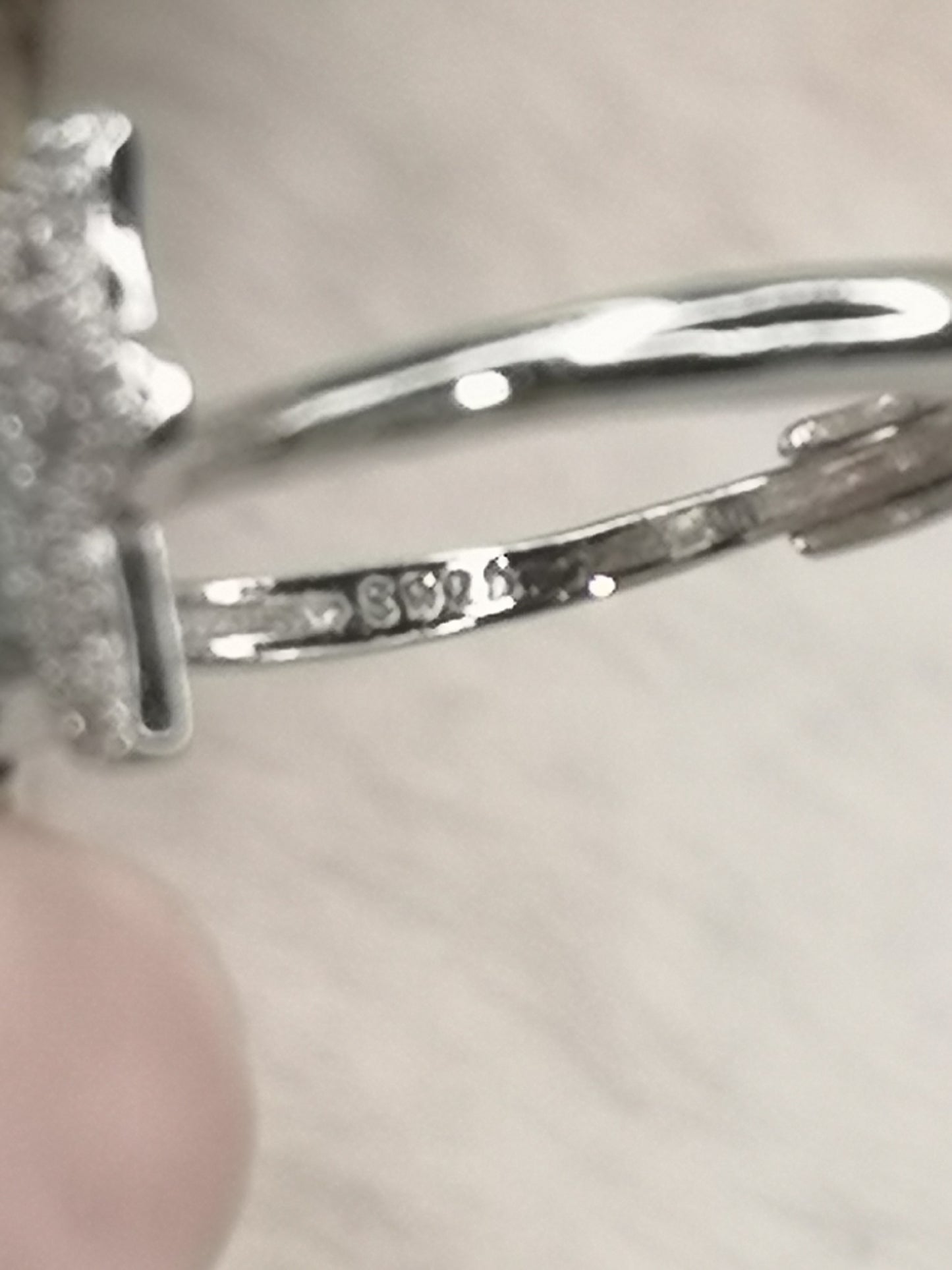 Turkuaz Edelstein, Schmetterling, 925 Silber Ring, verstellbar