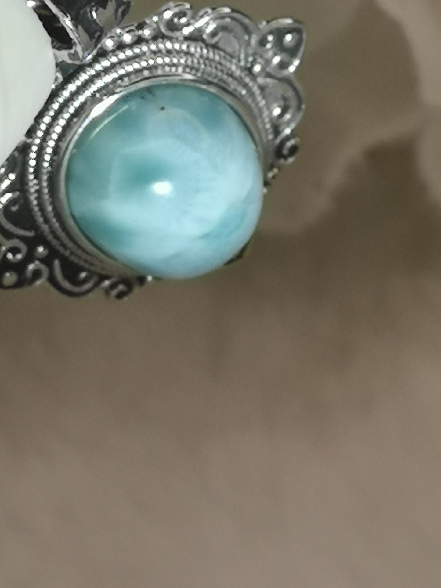 Larimar, Kupfer, Ketten Anhänger