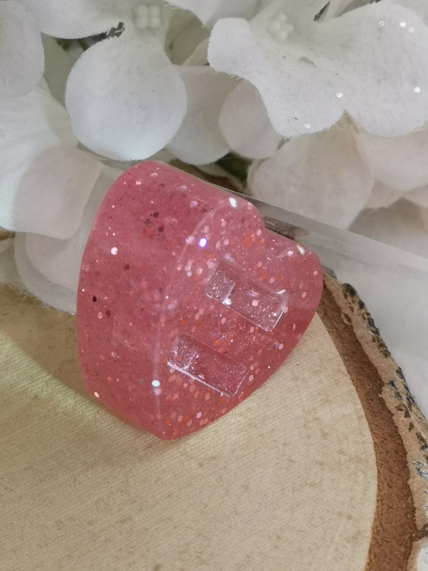 Herz Ring Halter aus Kunstharz Unikat Resinart Handmade #dayza