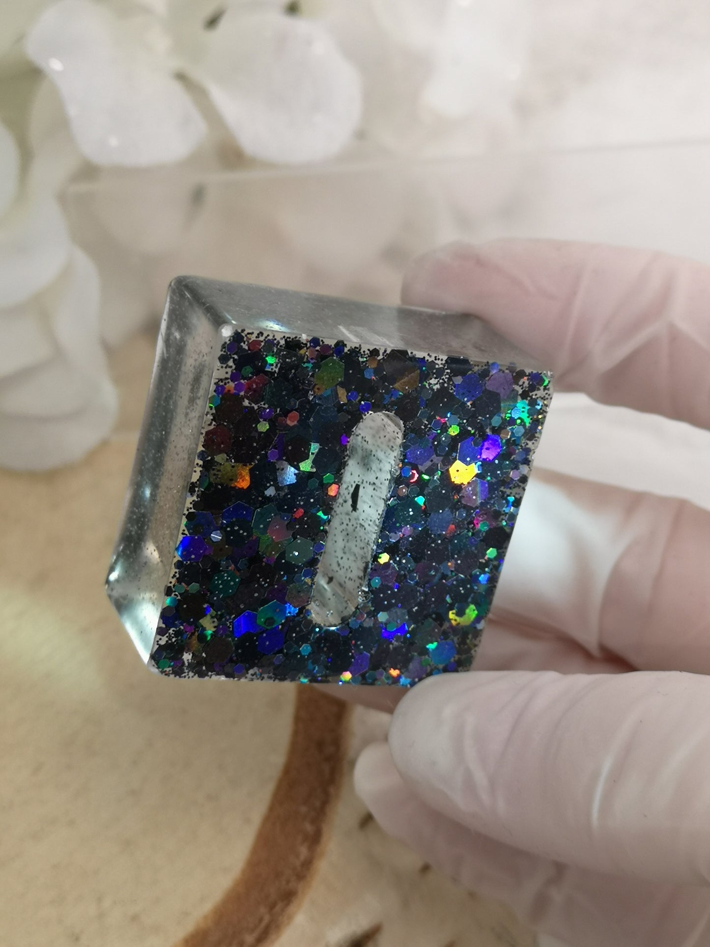 Ring Halter aus Kunstharz Unikat Resinart Handmade #dayza