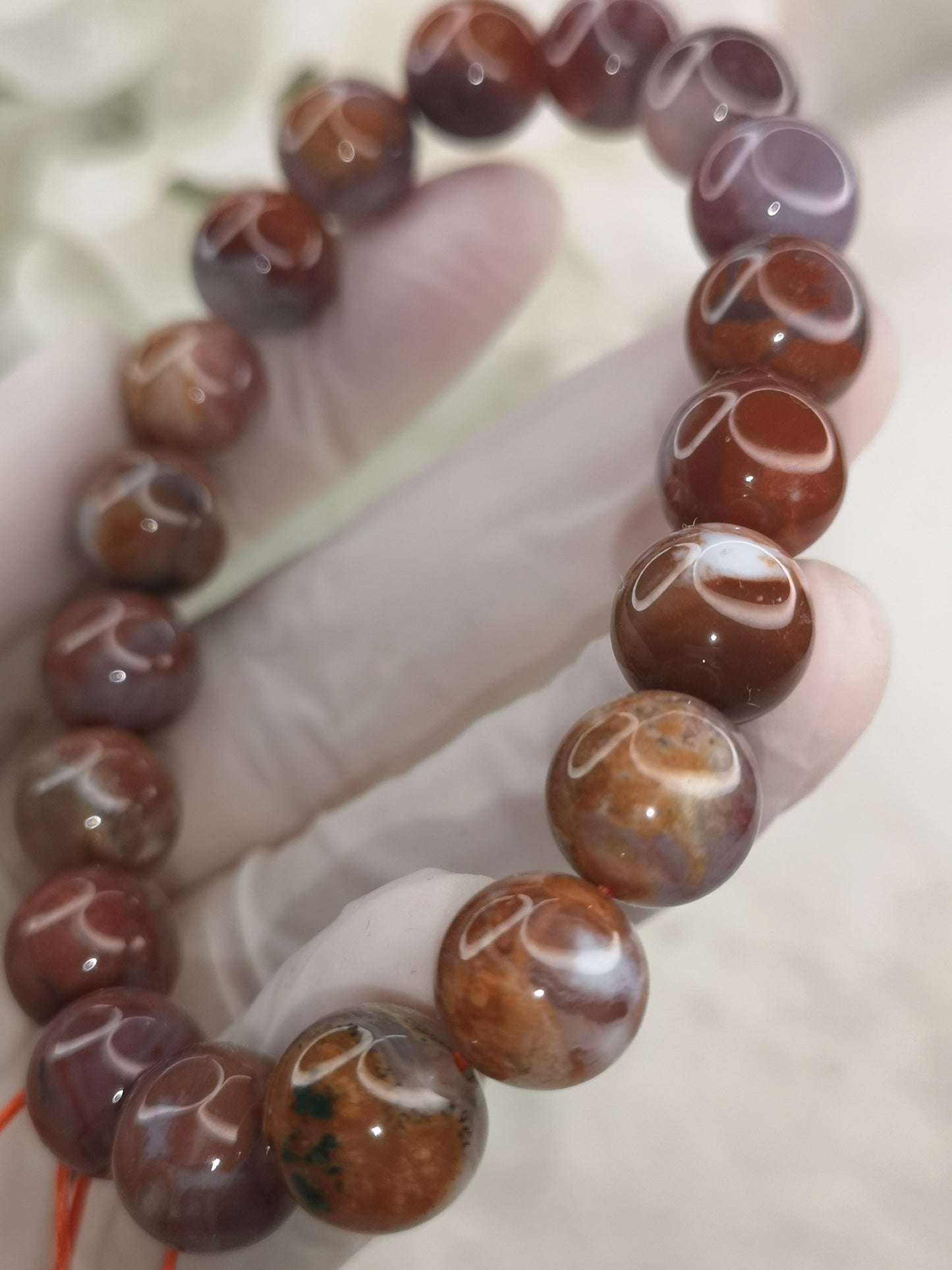 Yanyuan Achat Edelstein Armband