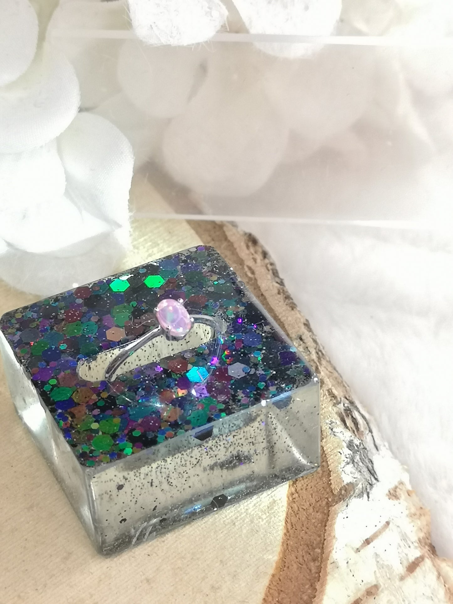 Ring Halter aus Kunstharz Unikat Resinart Handmade #dayza