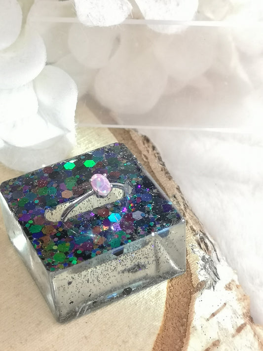 Ring Halter aus Kunstharz Unikat Resinart Handmade #dayza