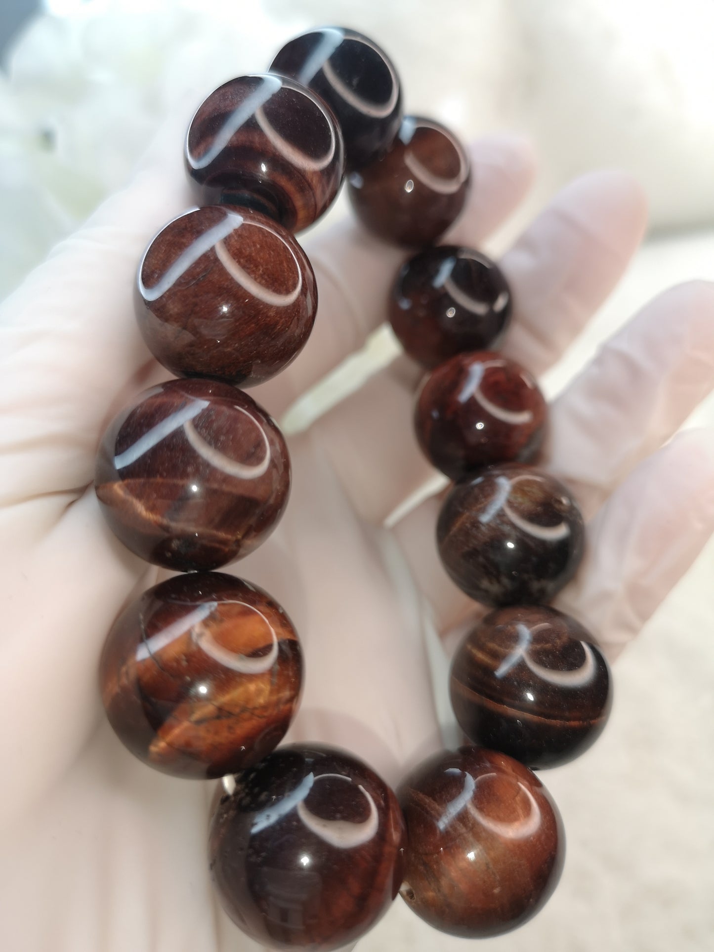 Red Tigereye Edelstein Armband