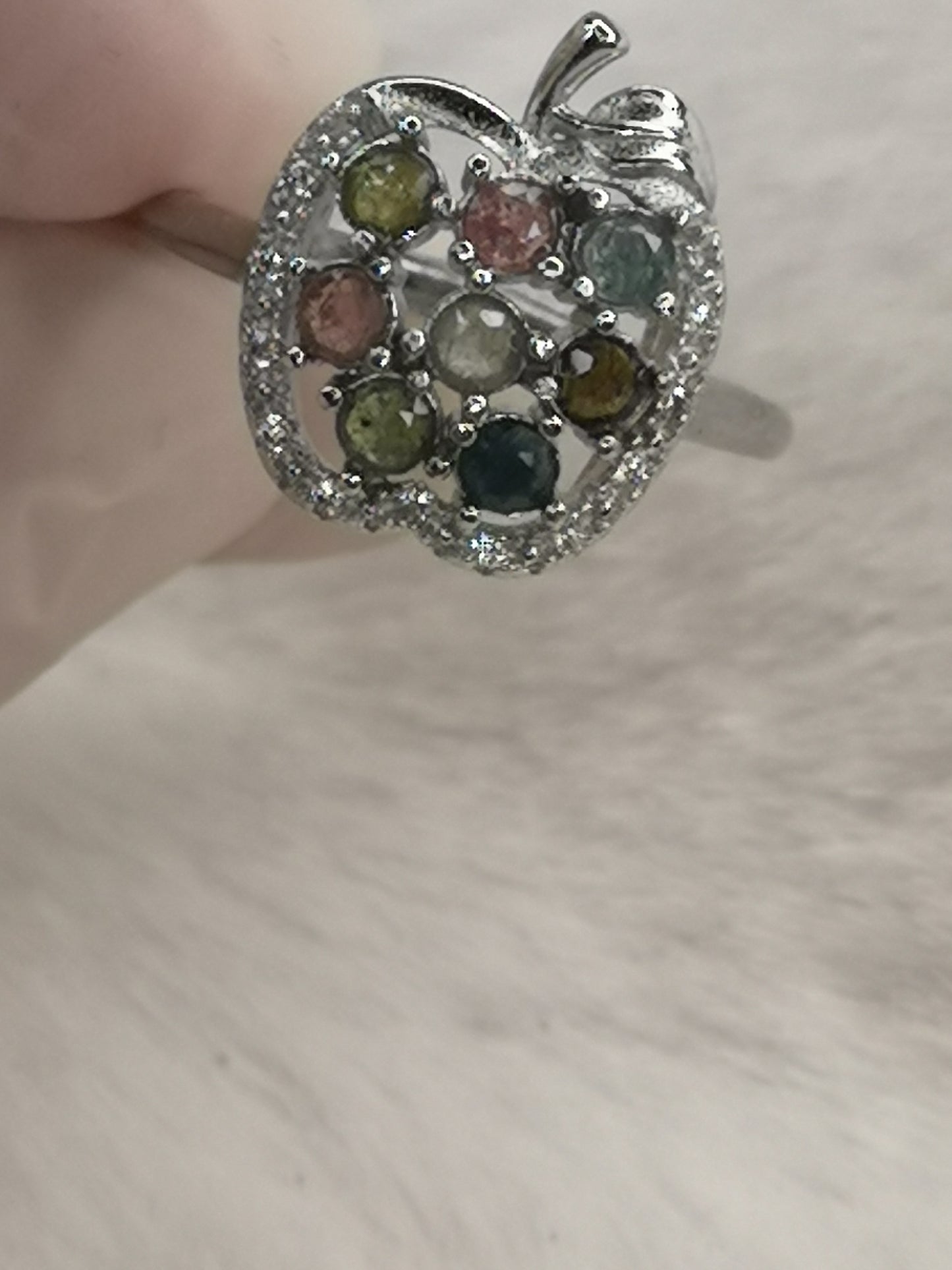 Turmalin Edelsteine, Kupfer Ring, verstellbar