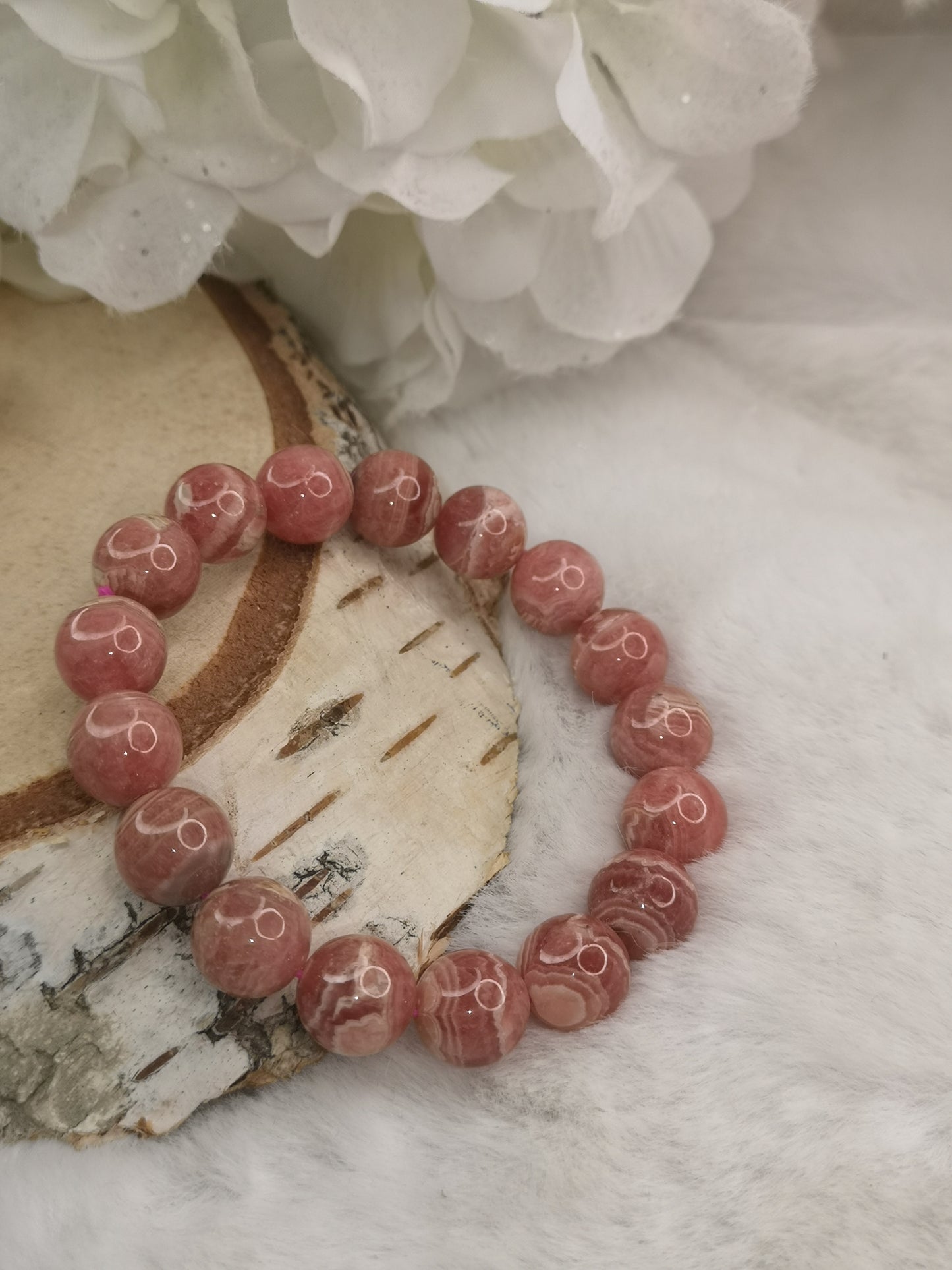 Rhodochrosit Edelstein Armband