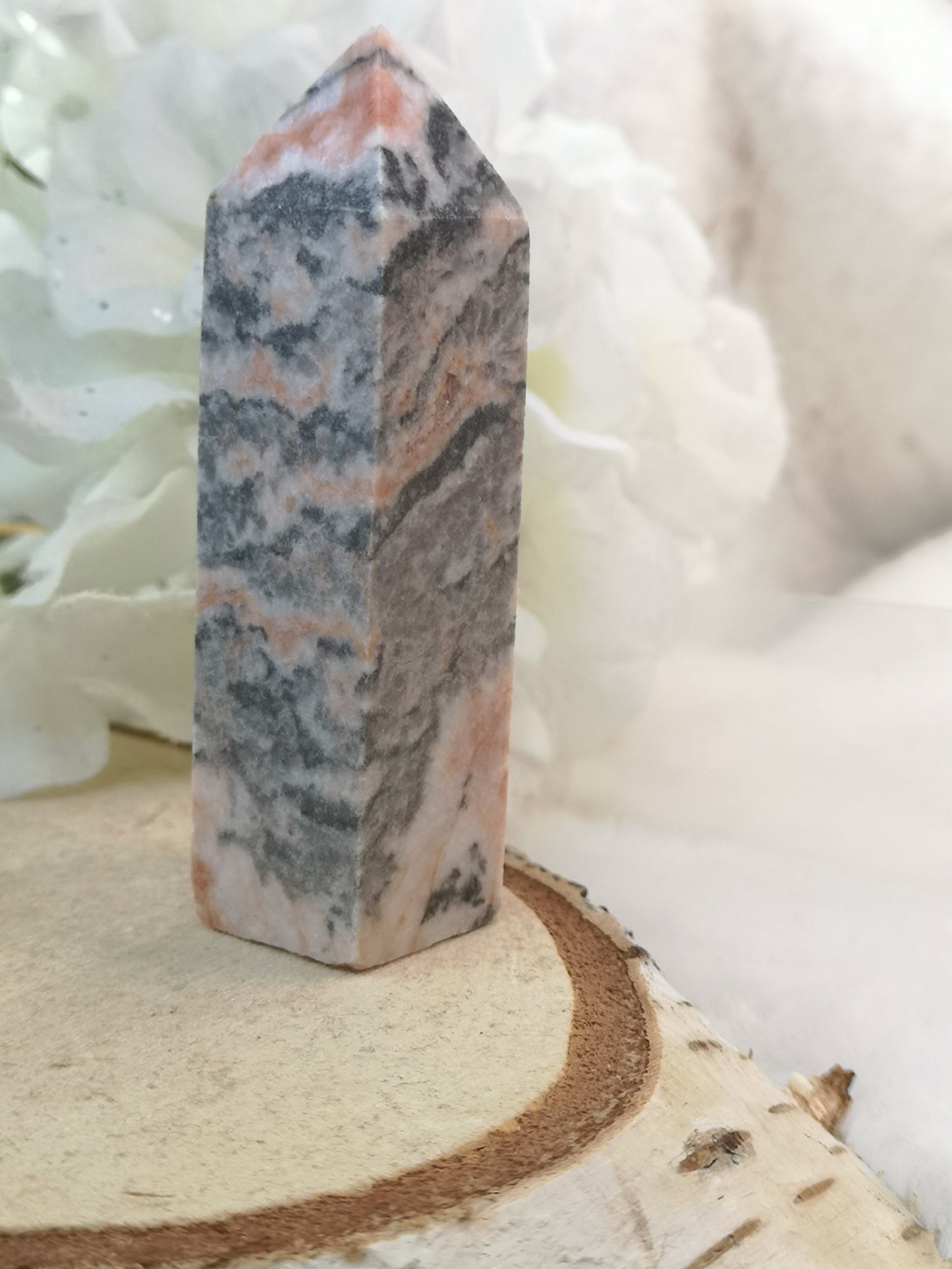 Zebra Jasper Edelstein Turm