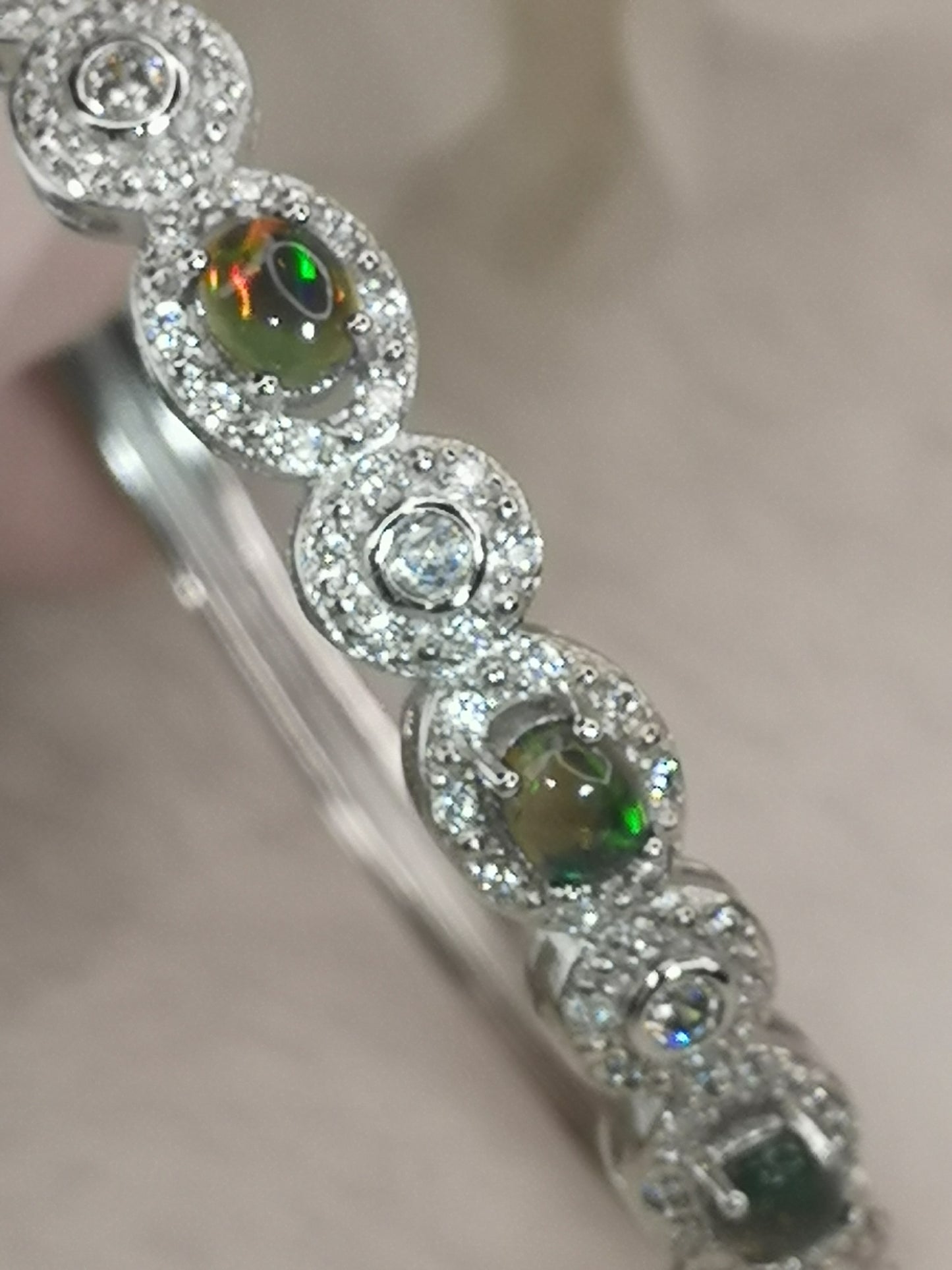 Opal Edelstein, Kupfer Armband