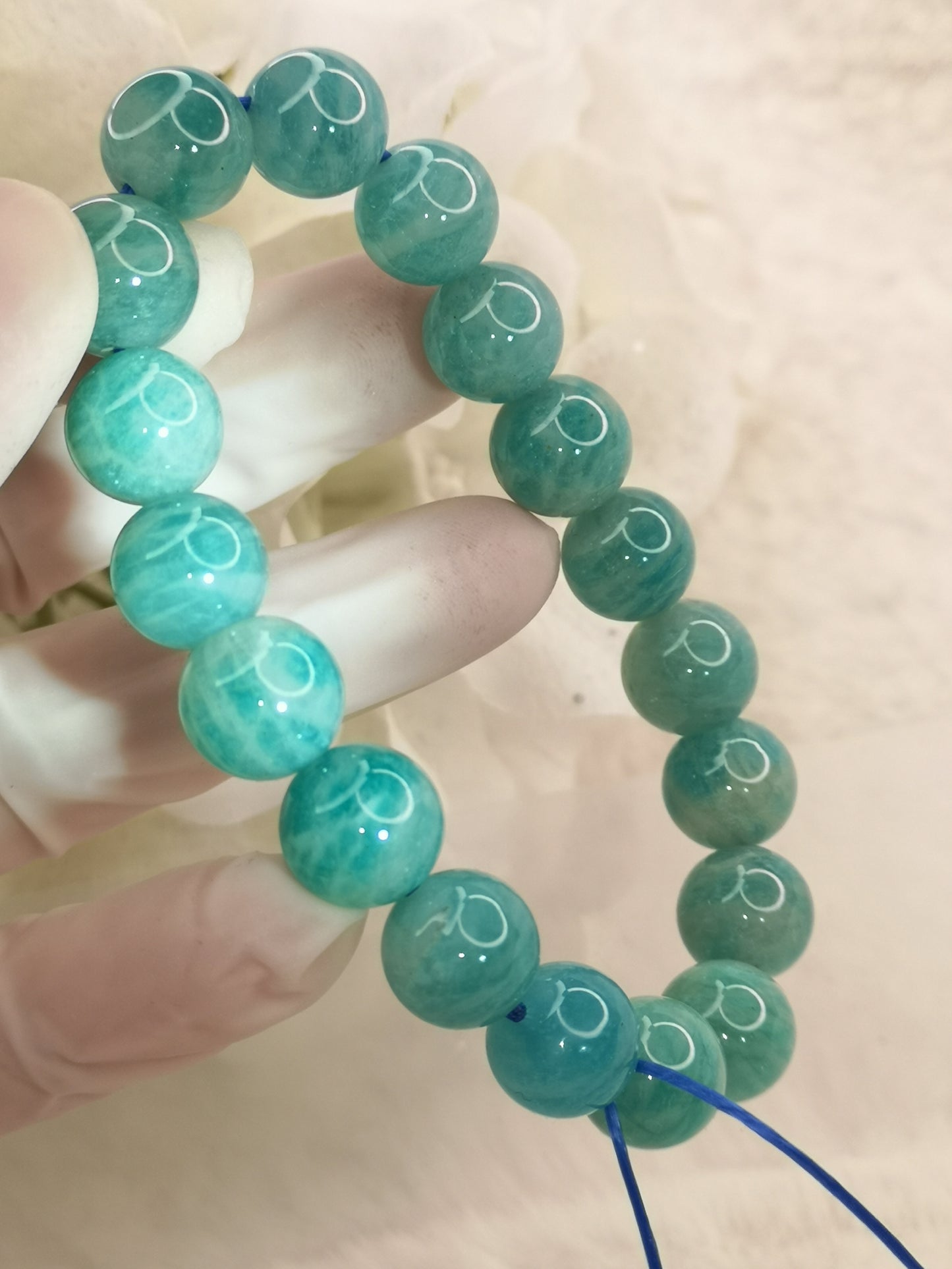 Amazonite Edelstein Armband dehnbar